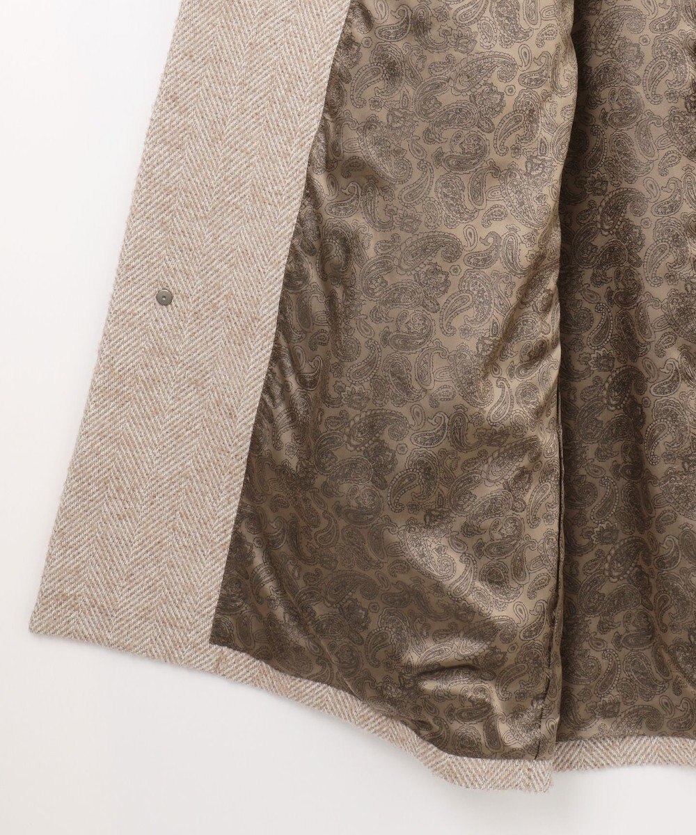 JOSEPH ABBOUD 【尾州産カシミヤブレンド×アルパカ混素材】カシミヤブレンドアルパカヘリンボン ダッフルコート 