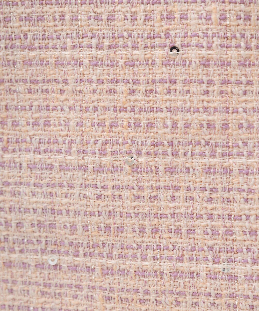 Maison de FLEUR ツイードブランドロゴ刺繍トートバッグ 