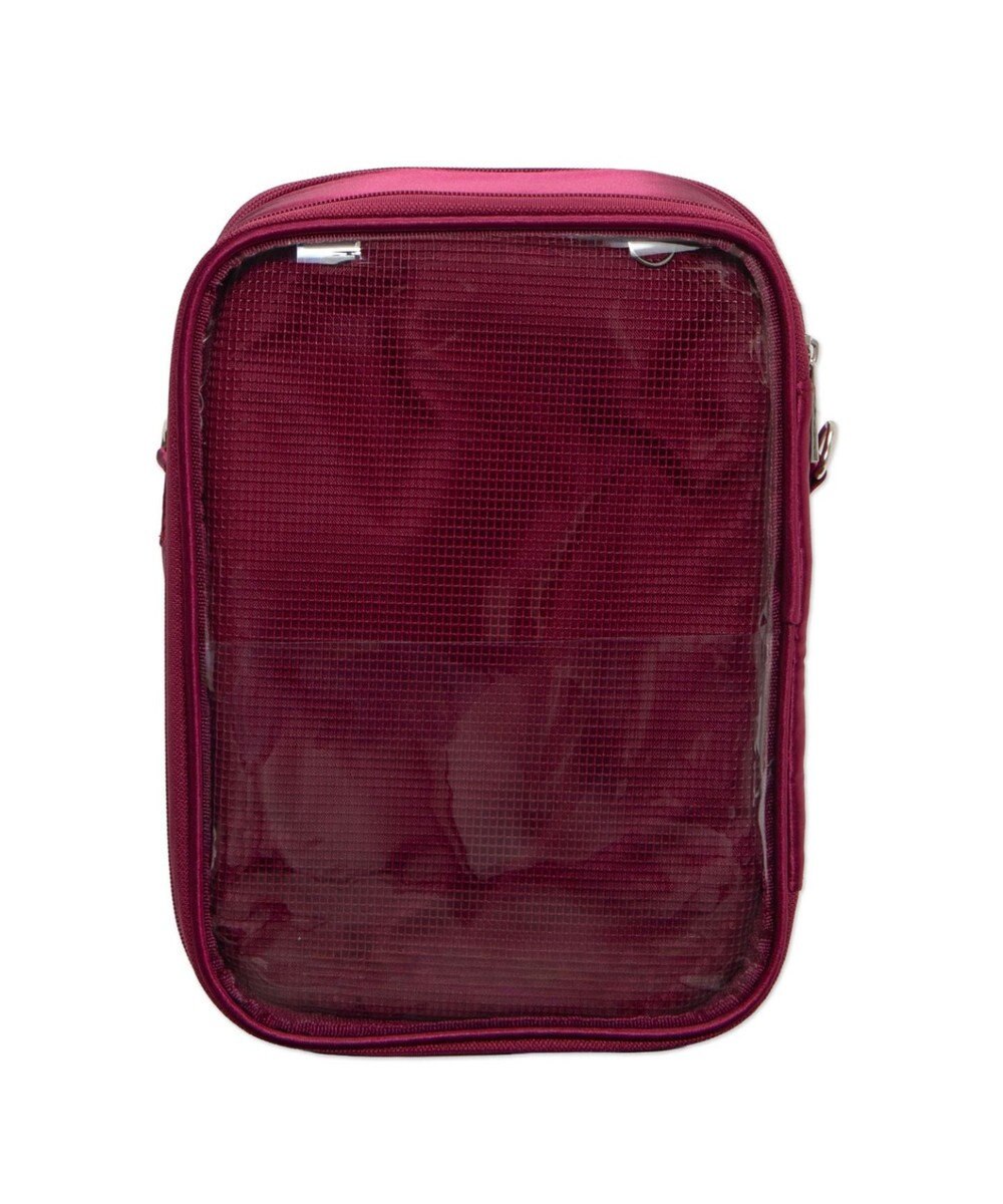 WEGO 【痛バ＆推し活グッズ】サテンダブルフェイスマルチWAYぬいポーチ 