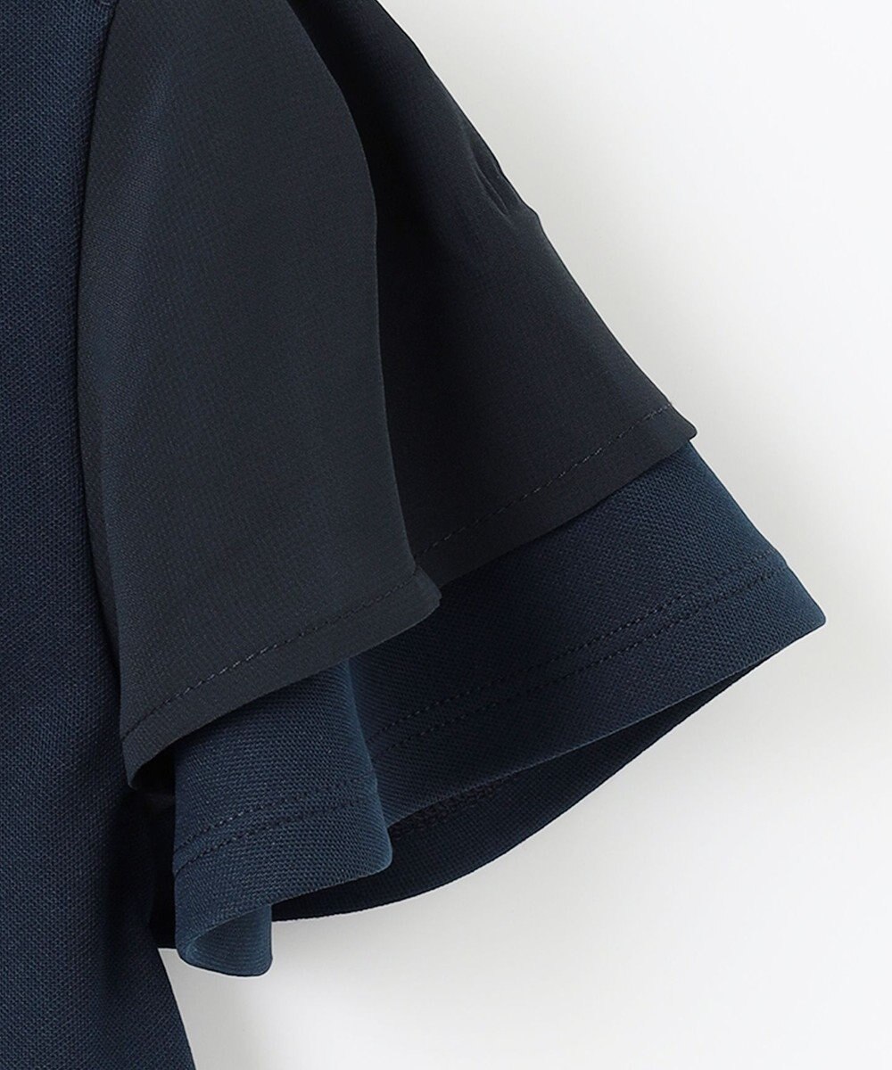 23区GOLF フェミニン＆エレガント【WOMEN】レイヤースリーブシャツ 