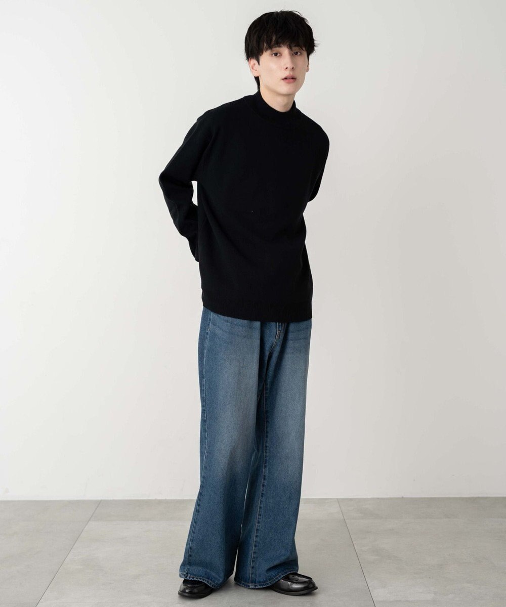 WEGO 【ユニセックス着用ITEM】ミラノリブモックネックプルオーバー 