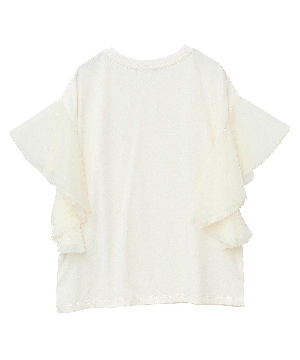 AMERICAN HOLIC 袖チュールサイドスリットプルオーバー 