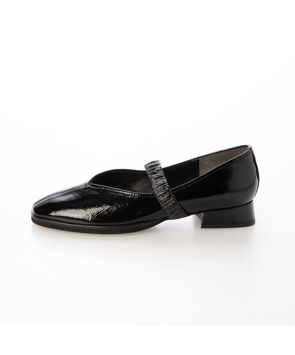 MODE ET JACOMO <D'ICI>Vカットシャーリングストラップフラットシューズ 