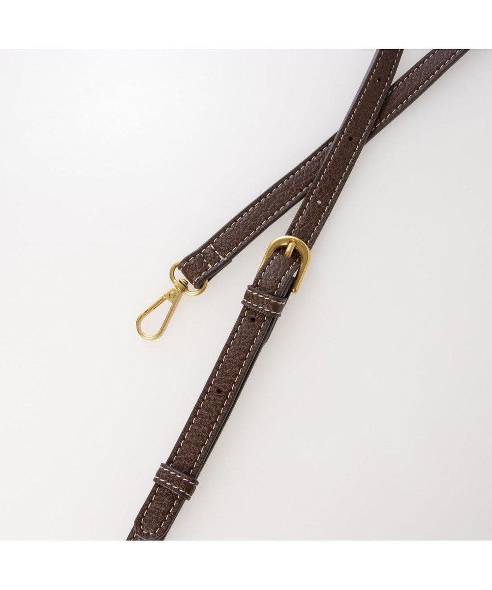 UNBILLION カシュカシュ cachecache / 1枚革風ショルダーベルト付ディテールトート 