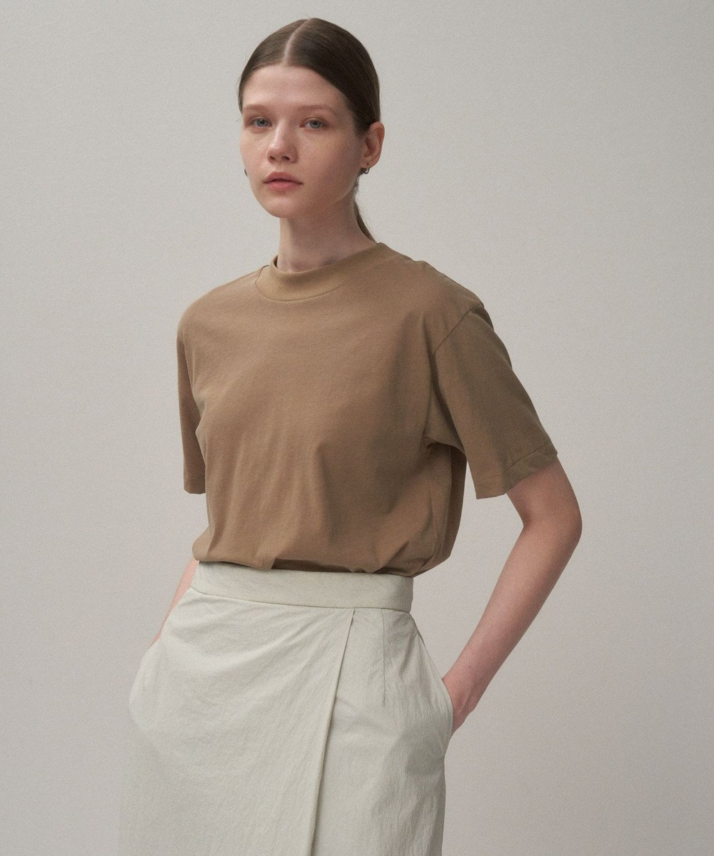 ATON FRESCA NUBUCK | モックネックＴシャツ 