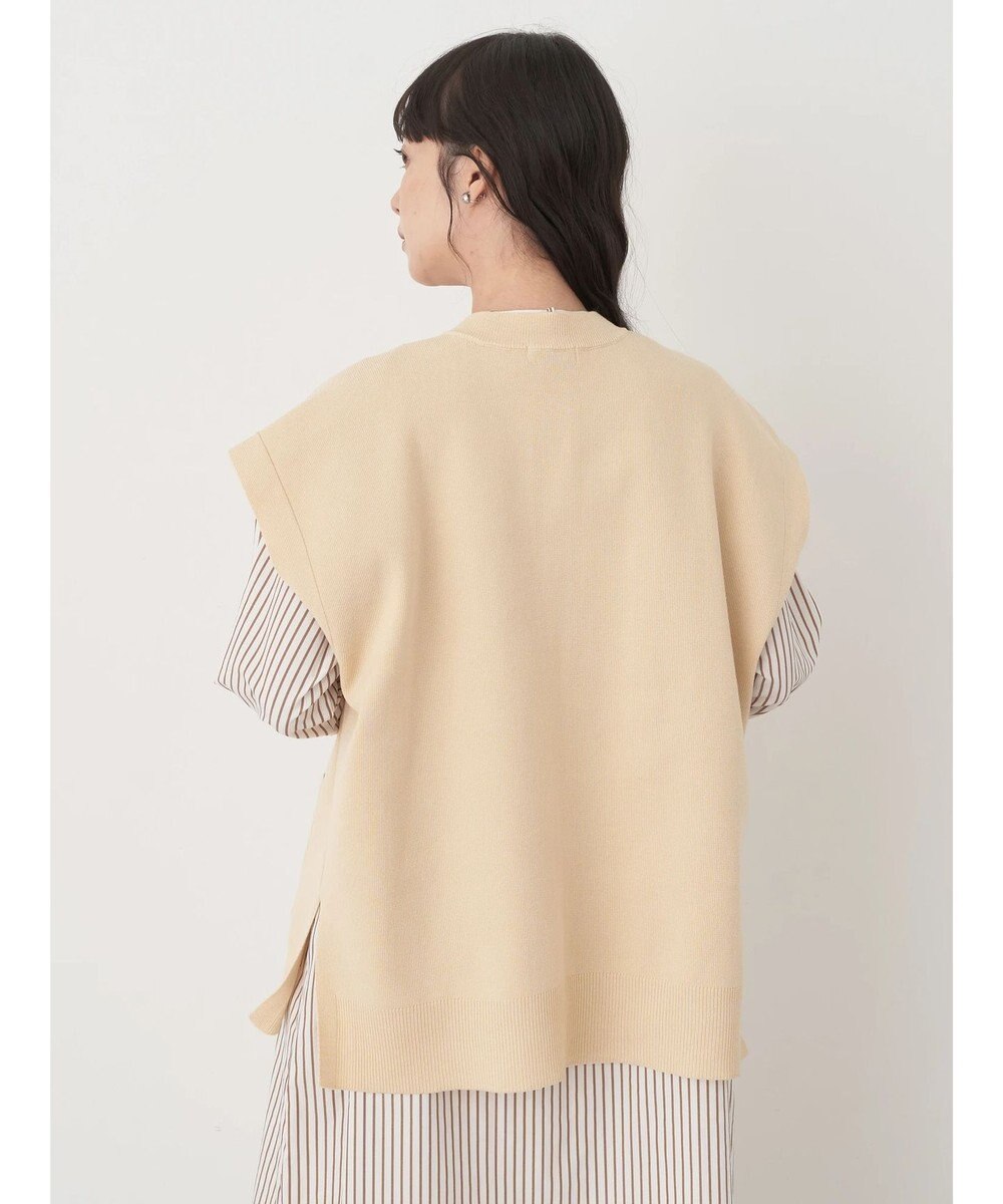 earth music&ecology 金ボタンニットベスト 