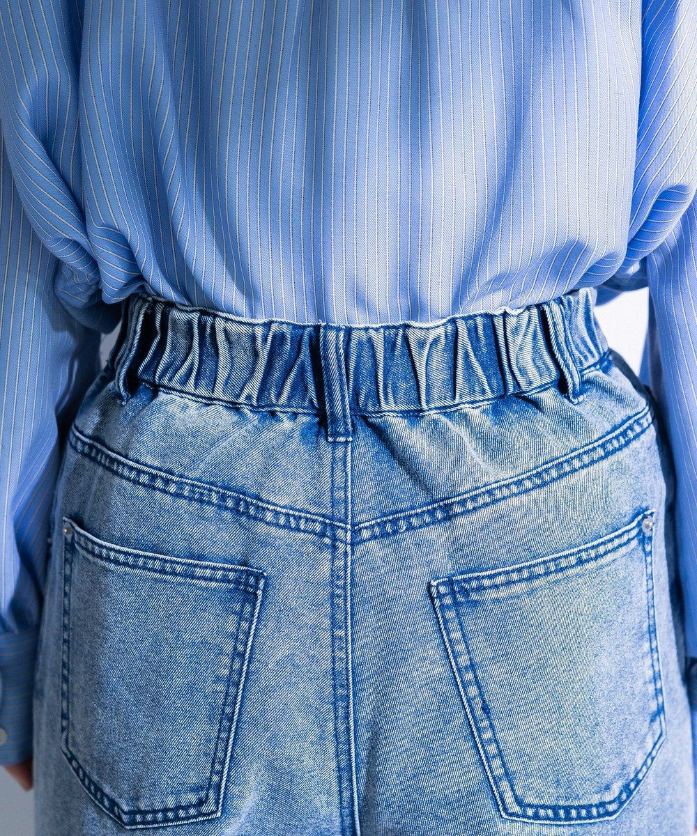 Green Parks デニムタックワイドパンツ 