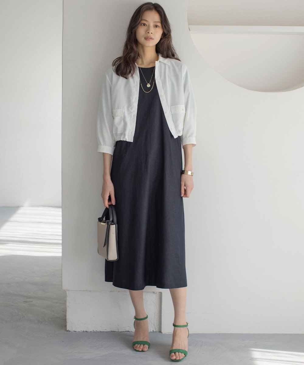 組曲 L リネンレーヨン ワンピース 