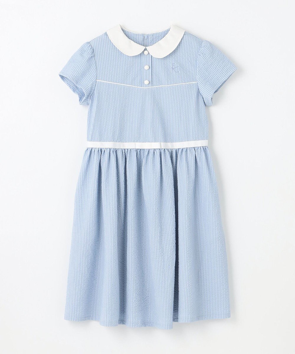 組曲 KIDS 【150-160㎝】サッカーストライプ ワンピース 