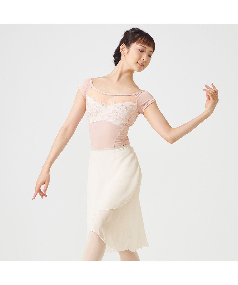 Chacott ◎【Nela ライン】キャップスリーブレオタード 