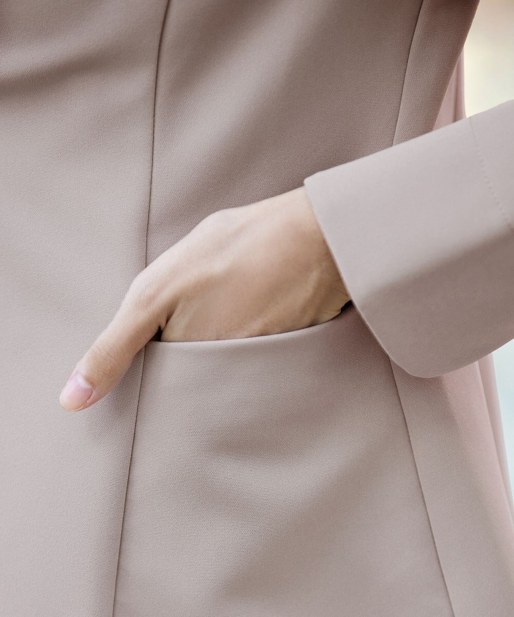 Tiaclasse L 【ストレッチジョーゼット】フレアジャケット 