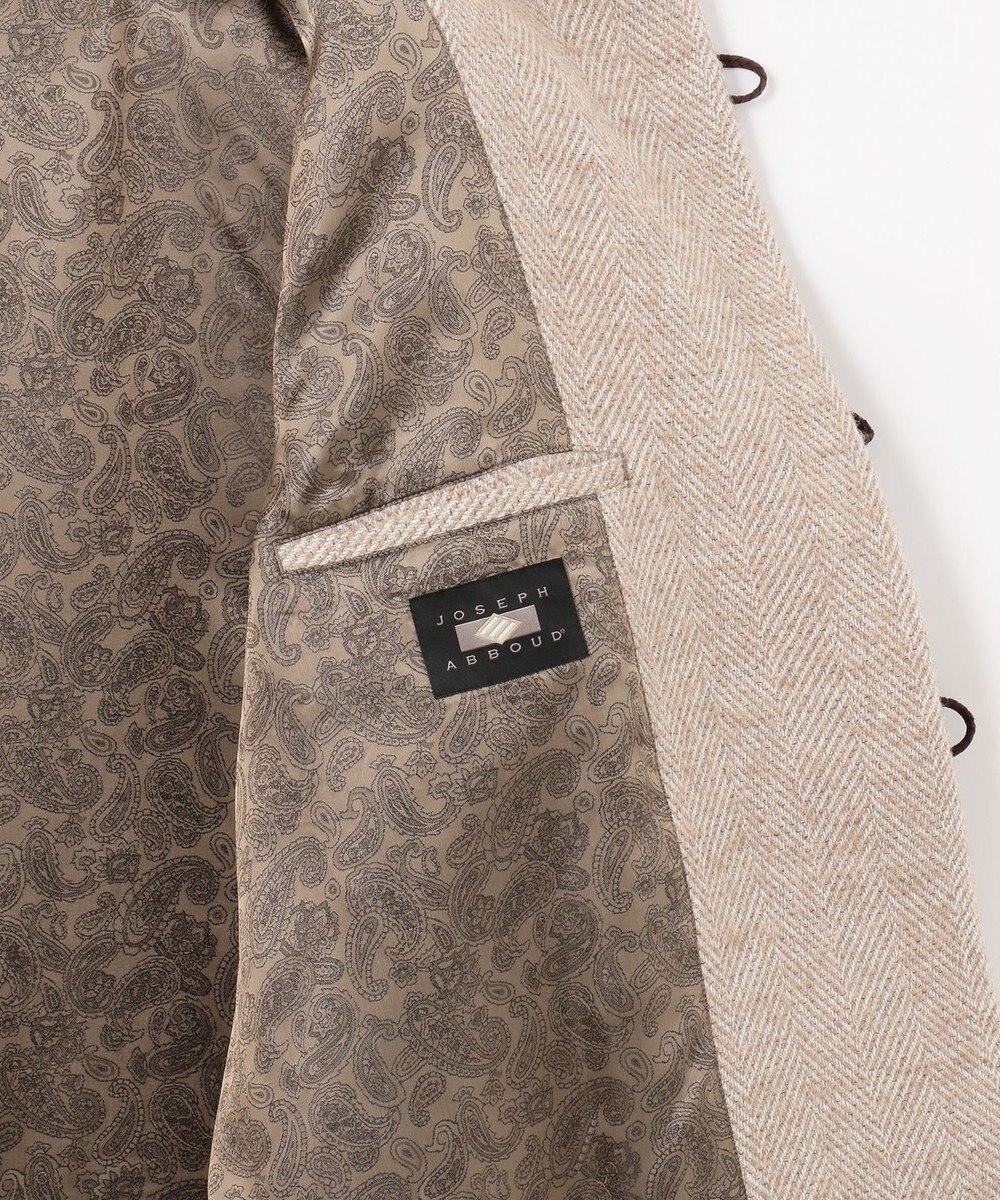 JOSEPH ABBOUD 【尾州産カシミヤブレンド×アルパカ混素材】カシミヤブレンドアルパカヘリンボン ダッフルコート 