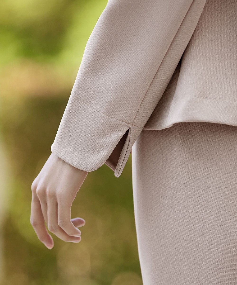 Tiaclasse L 【ストレッチジョーゼット】フレアジャケット 