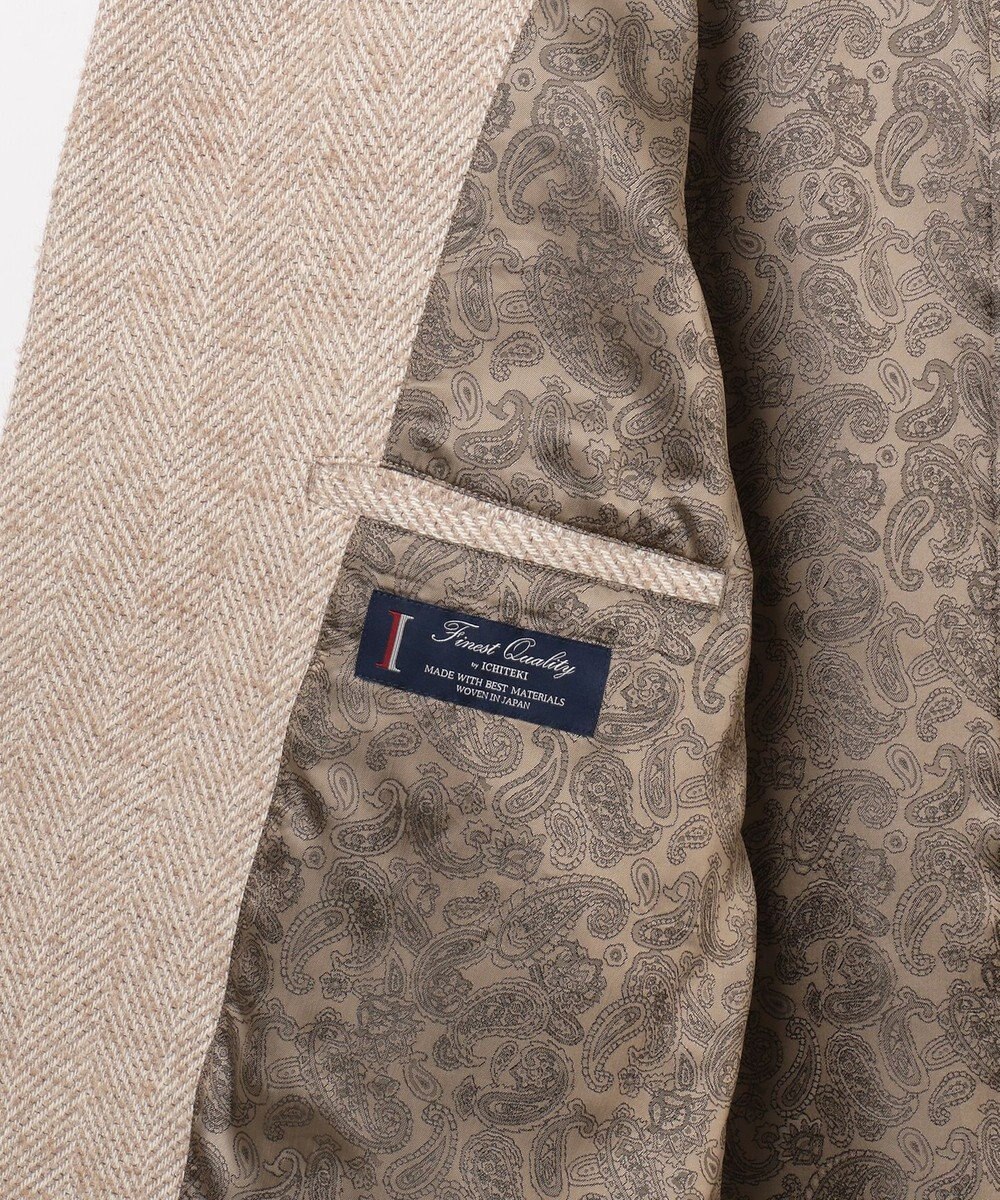 JOSEPH ABBOUD 【尾州産カシミヤブレンド×アルパカ混素材】カシミヤブレンドアルパカヘリンボン ダッフルコート 