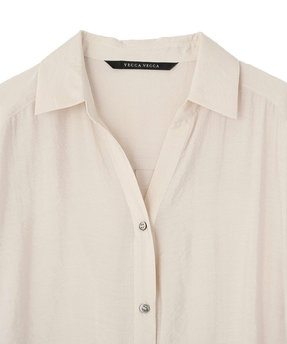 YECCA VECCA シアー2way袖バルーンチュニック 