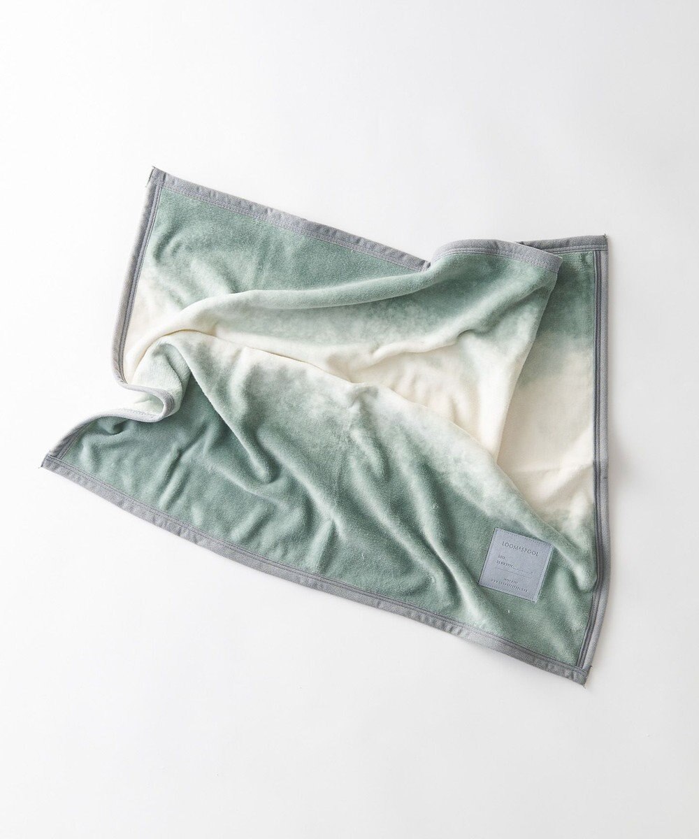 LOOM&SPOOL FOL綿毛布ブランケット／カーキ 
