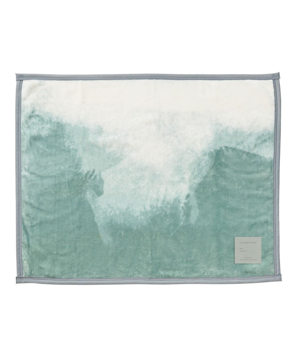 LOOM&SPOOL FOL綿毛布ブランケット／カーキ 