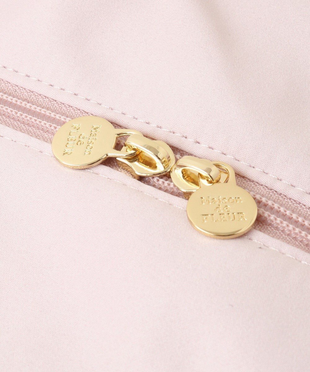 Maison de FLEUR サテンキャリーオンバッグ 