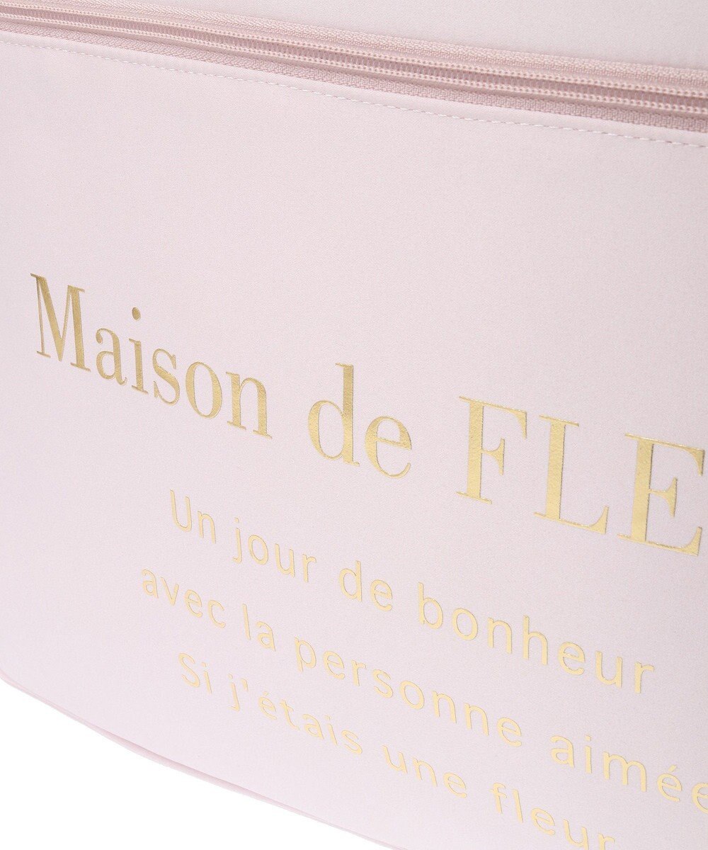 Maison de FLEUR サテンキャリーオンバッグ 