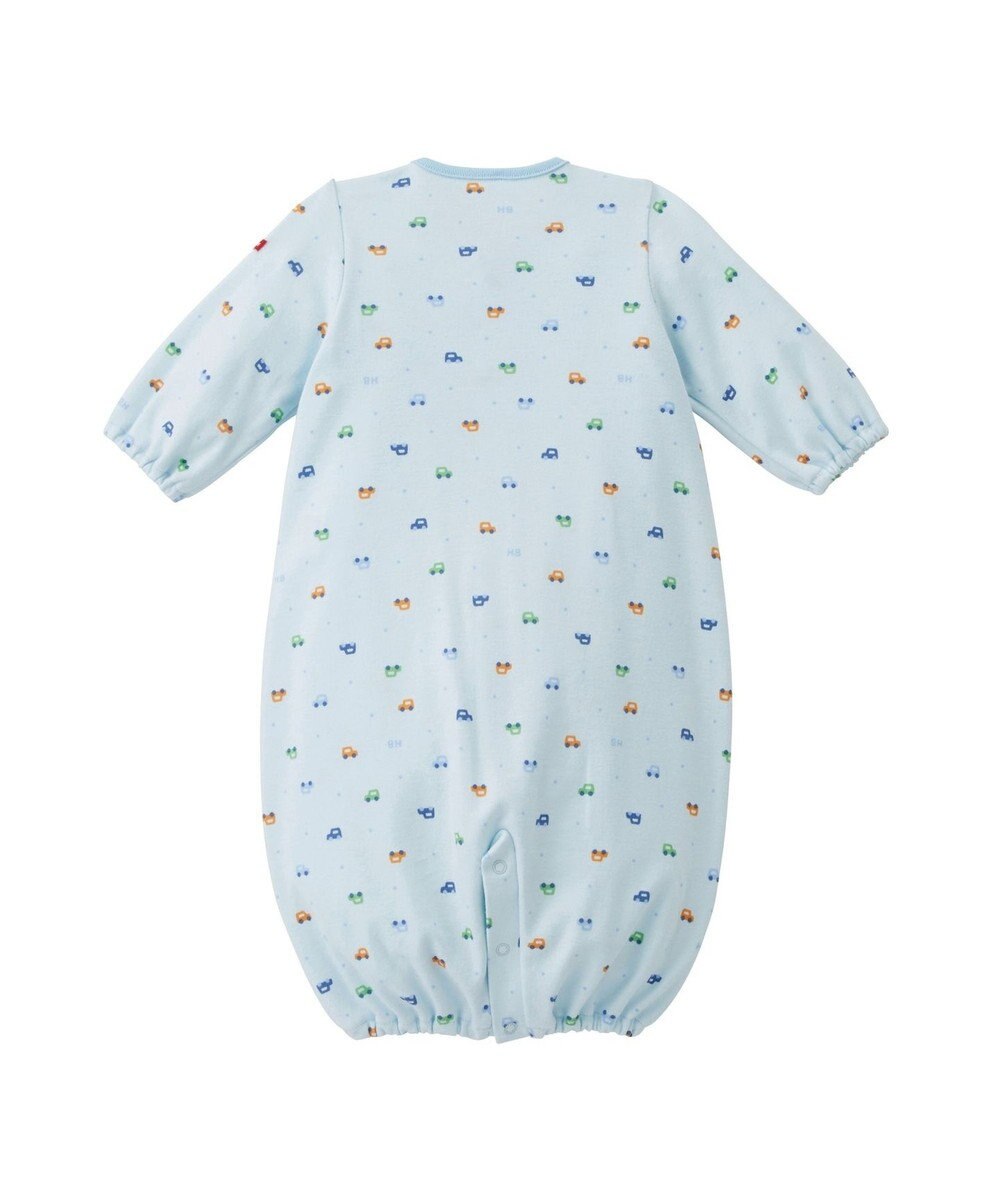 MIKI HOUSE HOT BISCUITS 【50-60㎝】 スムース素材 総柄ツーウェイオール 