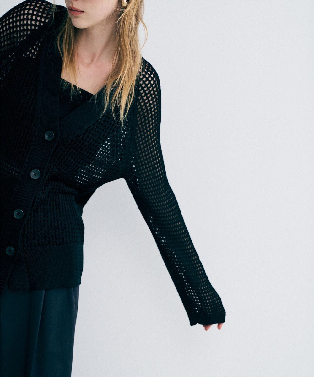 uncrave メッシュニット カーディガン 