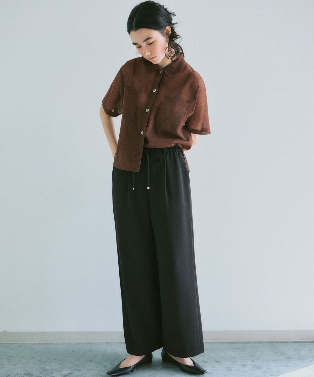 23区 【見上愛さん着用/WEB&一部店舗限定カラーあり】シアー ポロニット 