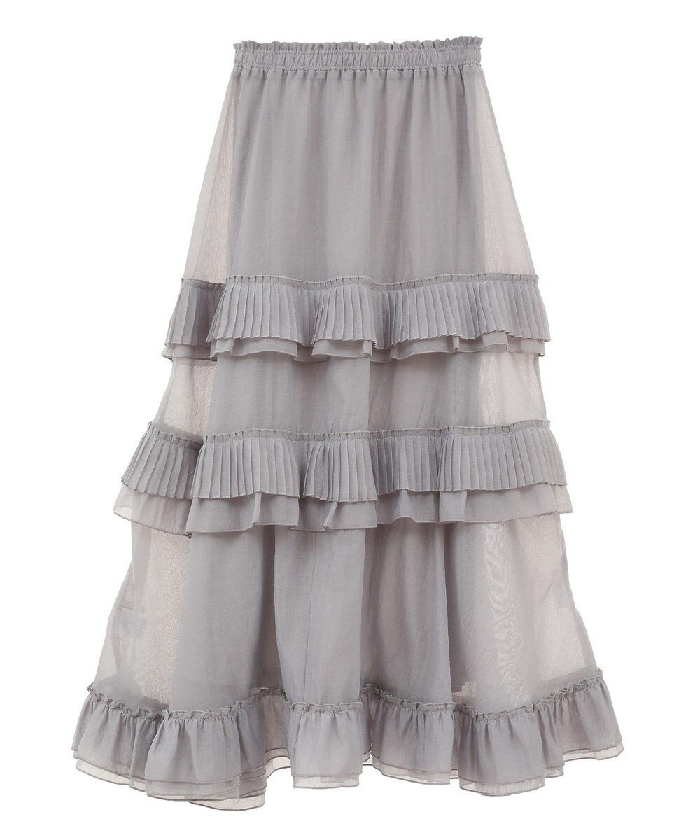 Green Parks ・ＥＬＥＮＣＡＲＥ　ＤＵＥ　プリーツフリルシアースカート 