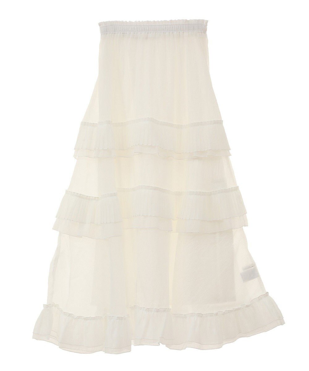 Green Parks ・ＥＬＥＮＣＡＲＥ　ＤＵＥ　プリーツフリルシアースカート 