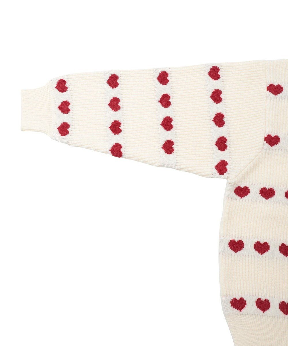 Green Parks ・ｓｗｉｎｇ　ｂｙ　ハートジャカードクルーニット 