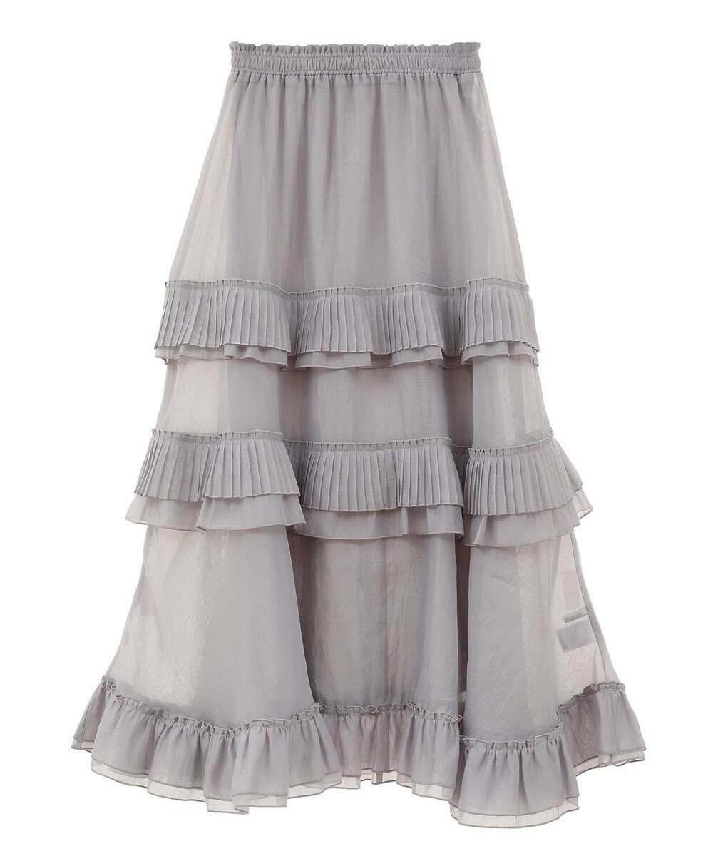 Green Parks ・ＥＬＥＮＣＡＲＥ　ＤＵＥ　プリーツフリルシアースカート 