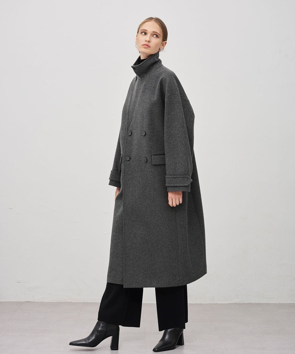 uncrave ライトメルトン ロングチェスターコート 