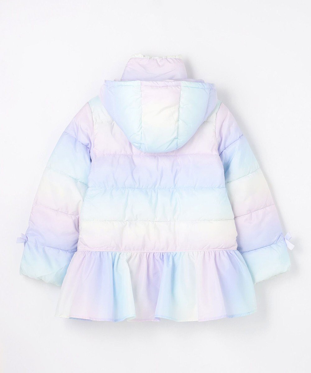 ANY KIDS 【フード取り外し/洗濯機可能】中綿フリル リボンコート 