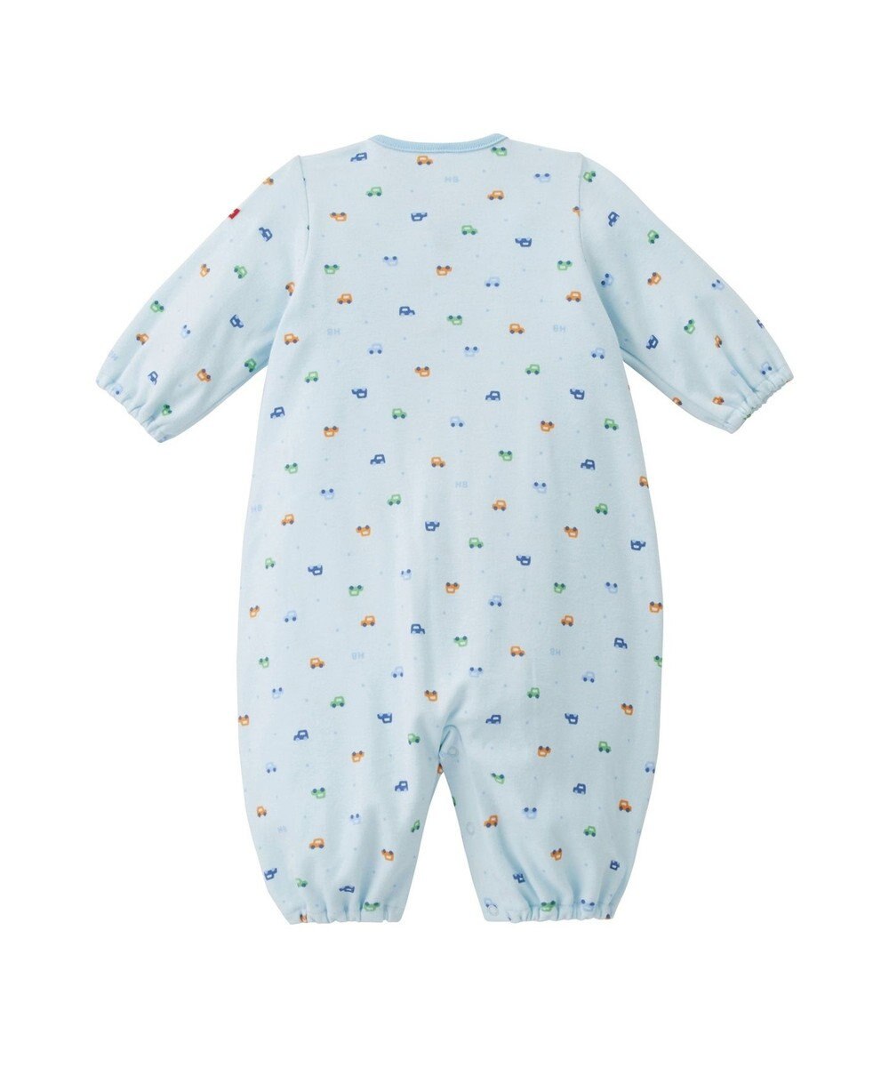 MIKI HOUSE HOT BISCUITS 【50-60㎝】 スムース素材 総柄ツーウェイオール 