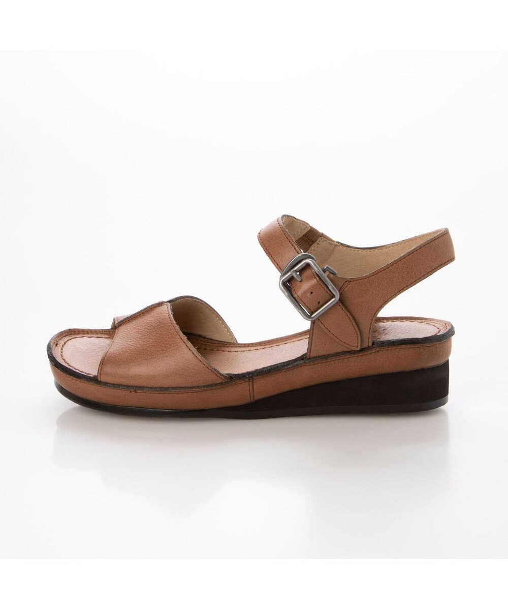 ing <ing>【WEB限定】ウエッジヒールレザーサンダル 