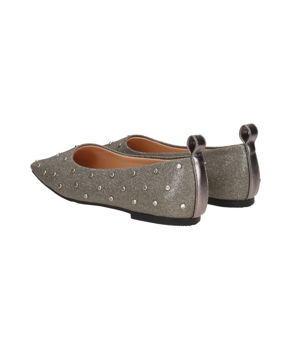 Bridget Birkin 【Bridget Birkin】ドットビジューグリッターフラットシューズ 