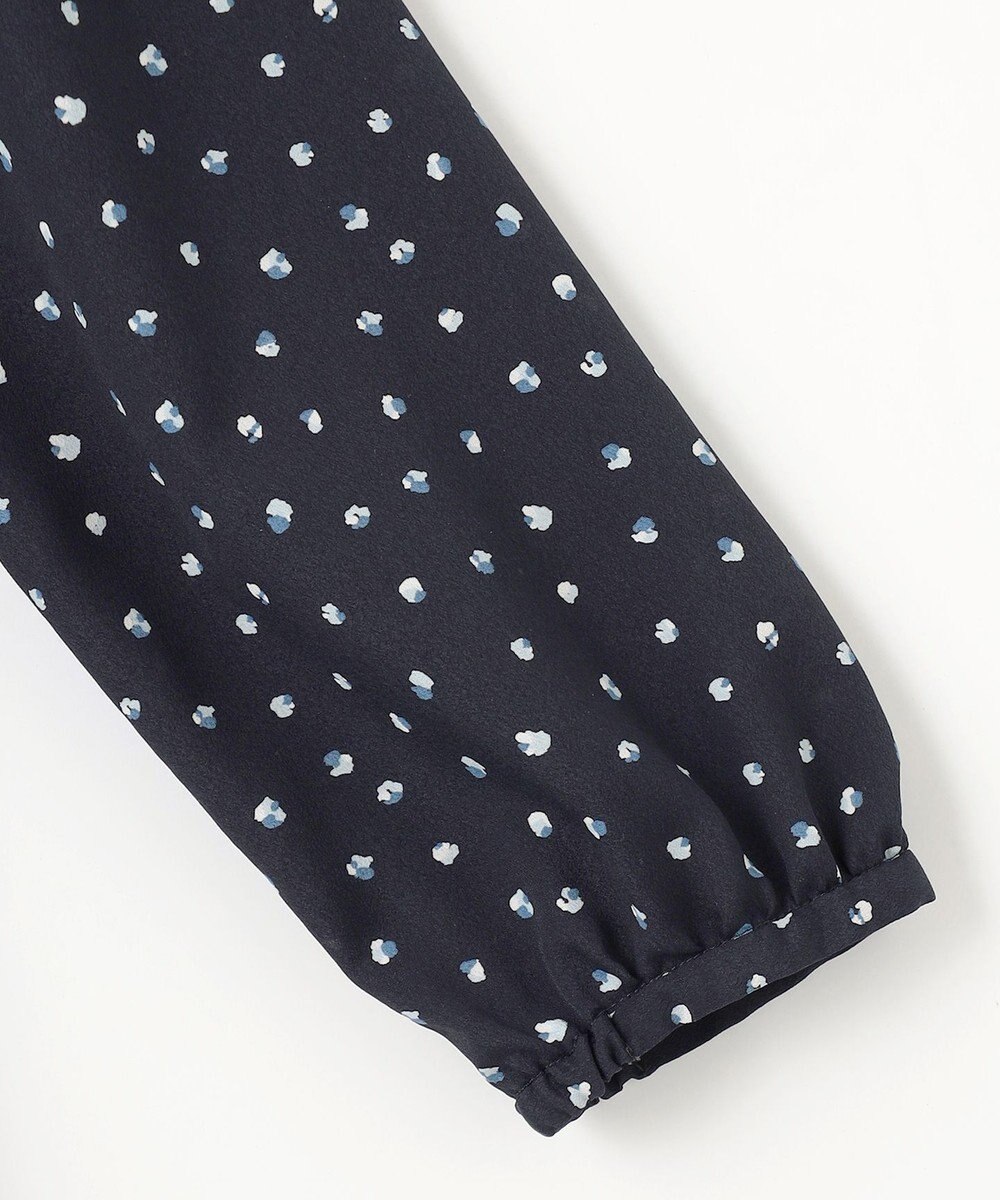 J.PRESS LADIES S 【洗える】ドット フラワープリント ワンピース 