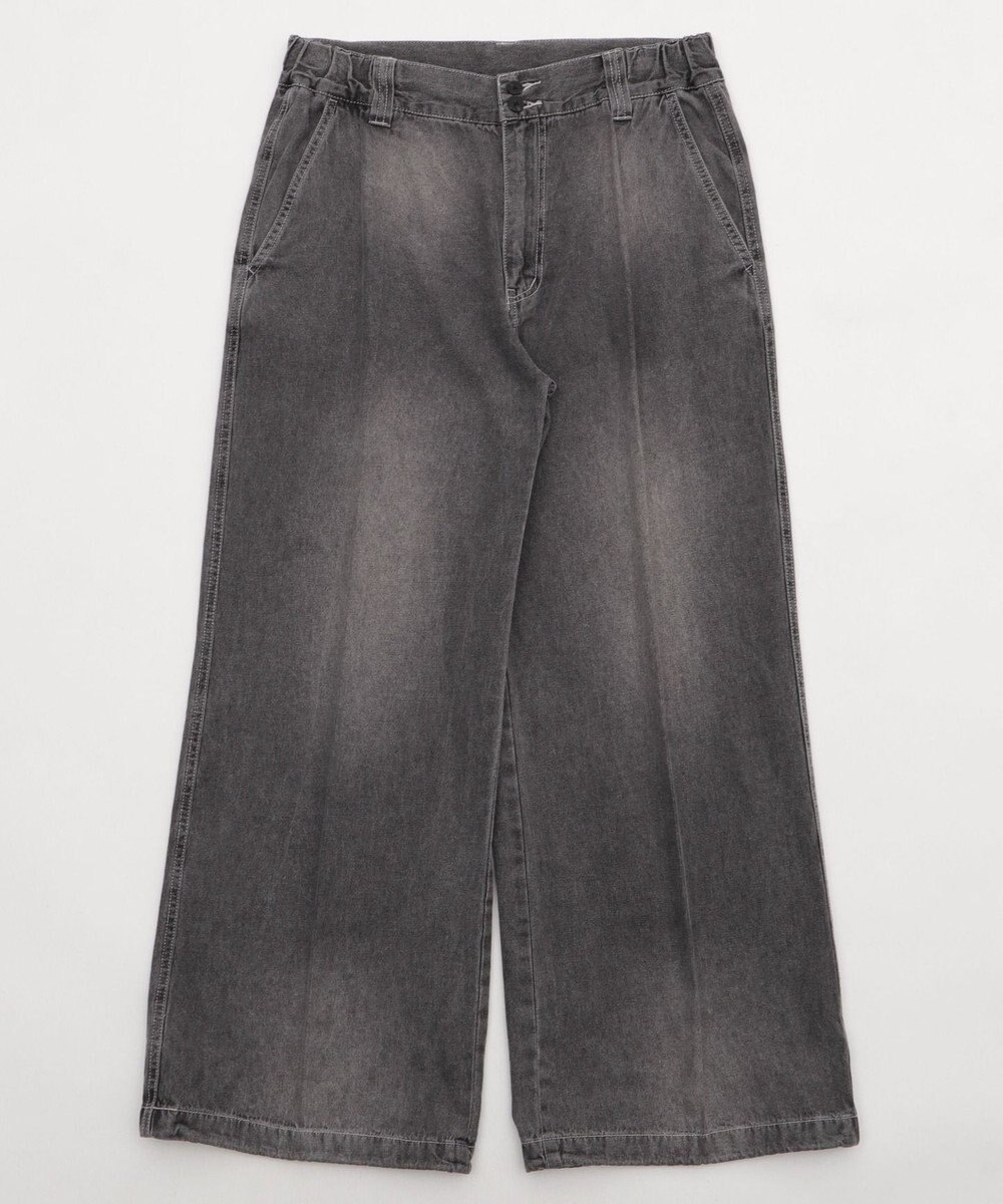 WEGO イージーバギーフレアデニムスラックス 