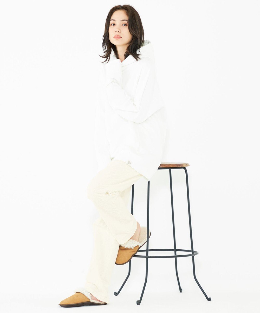 JOSEPH ABBOUD MOUNTAIN 【SPACE／UNISEX】OGパイルエンブロイダリー パーカー 