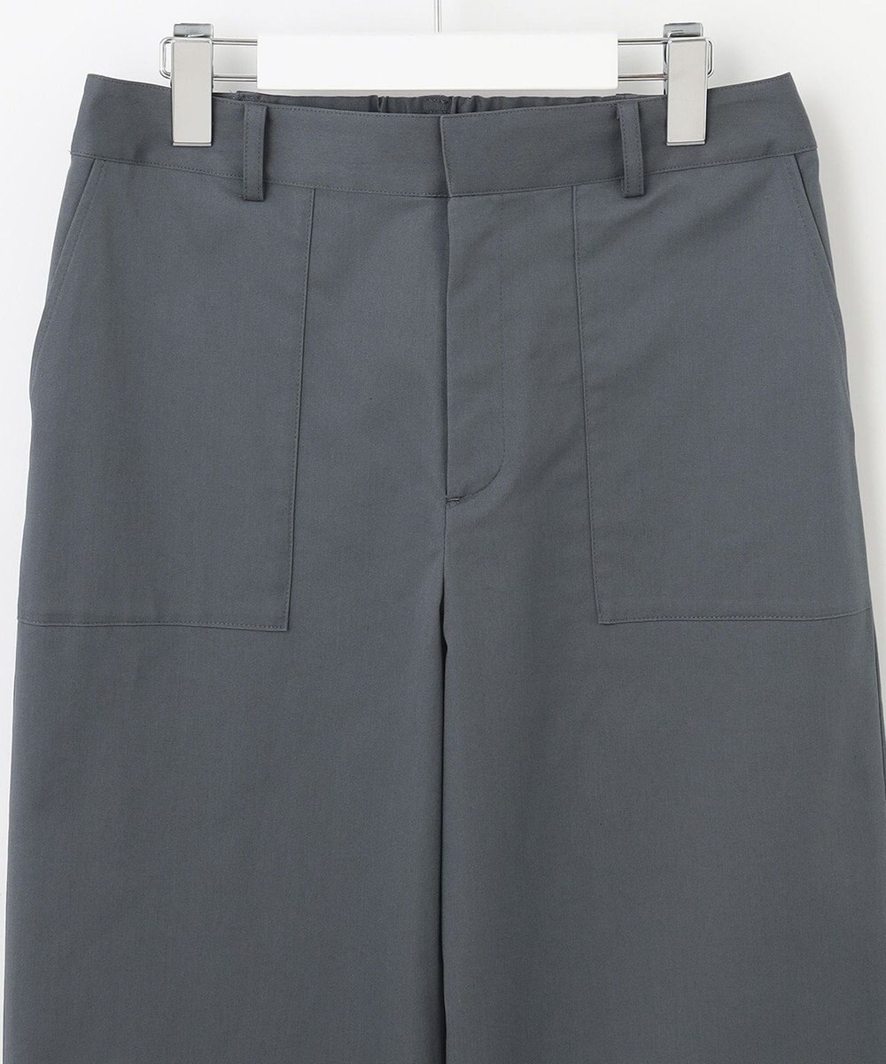 J.PRESS LADIES 【洗える】 ストレッチツイル セミワイド ベイカー パンツ 