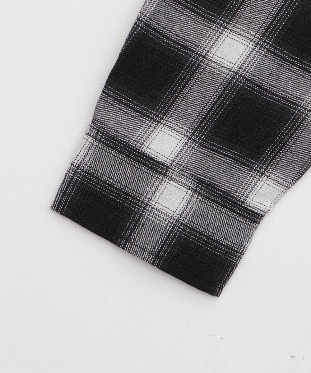 WEGO 裏毛フードチェックシャツ 