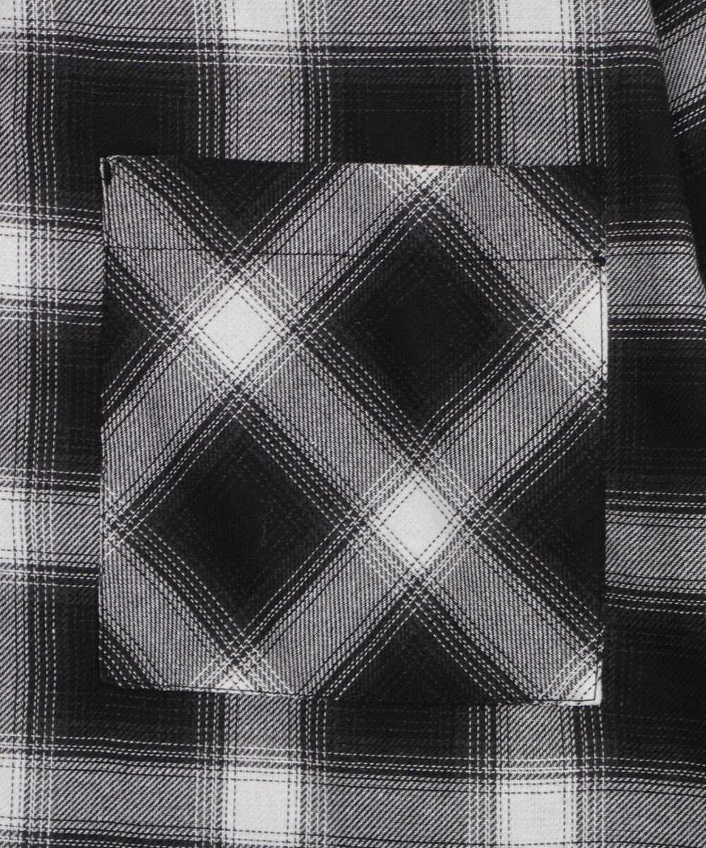 WEGO 裏毛フードチェックシャツ 