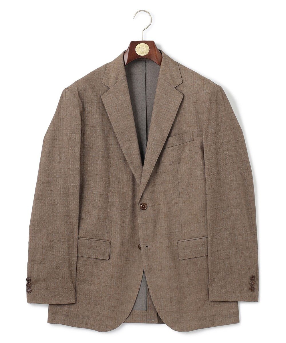 J.PRESS MEN 感動！？上品な見た目に着心地抜群なセットアップ【MECHANICAL】【超軽量 / 清涼感 / 洗える】 ハイパワーストレッチ リネンルックジャケット 