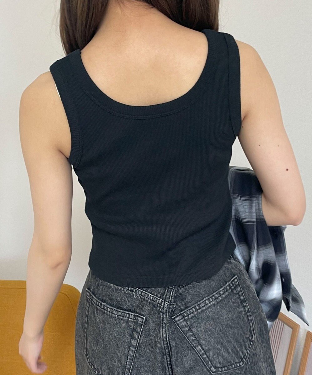 WEGO ラインストーンハートグラフィックタンク 