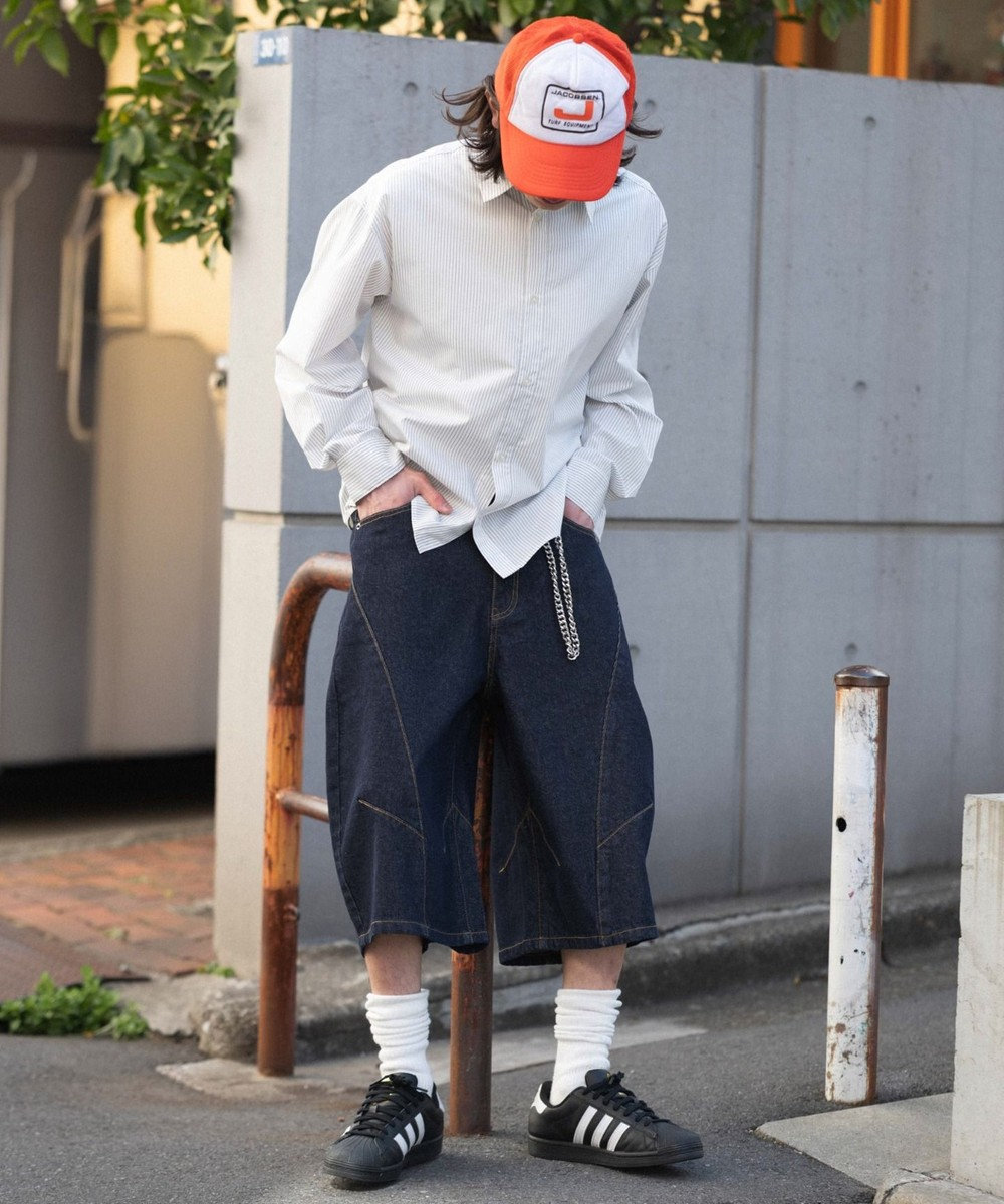 WEGO 【SMLサイズ展開】チェーン付きバルーンショーツ 