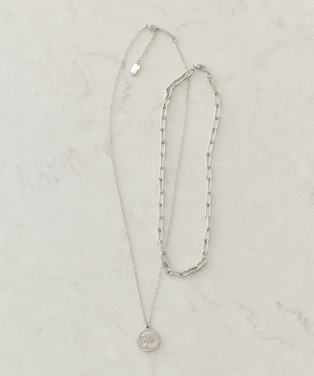 AMERICAN HOLIC 【ステンレス】コイン2連ネックレス 