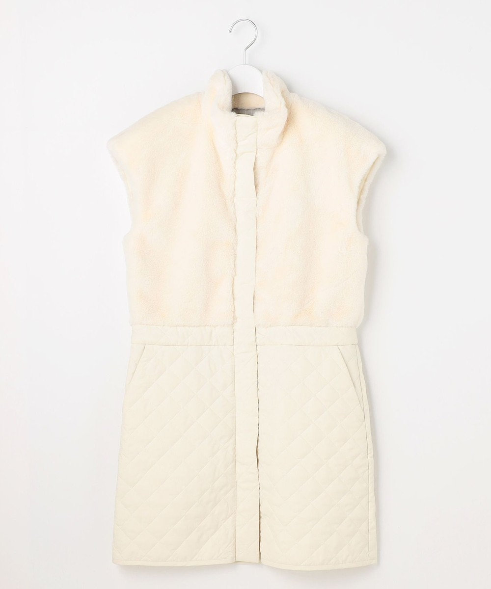 23区GOLF 【WOMEN】ファー＆キルトコンビワンピース 