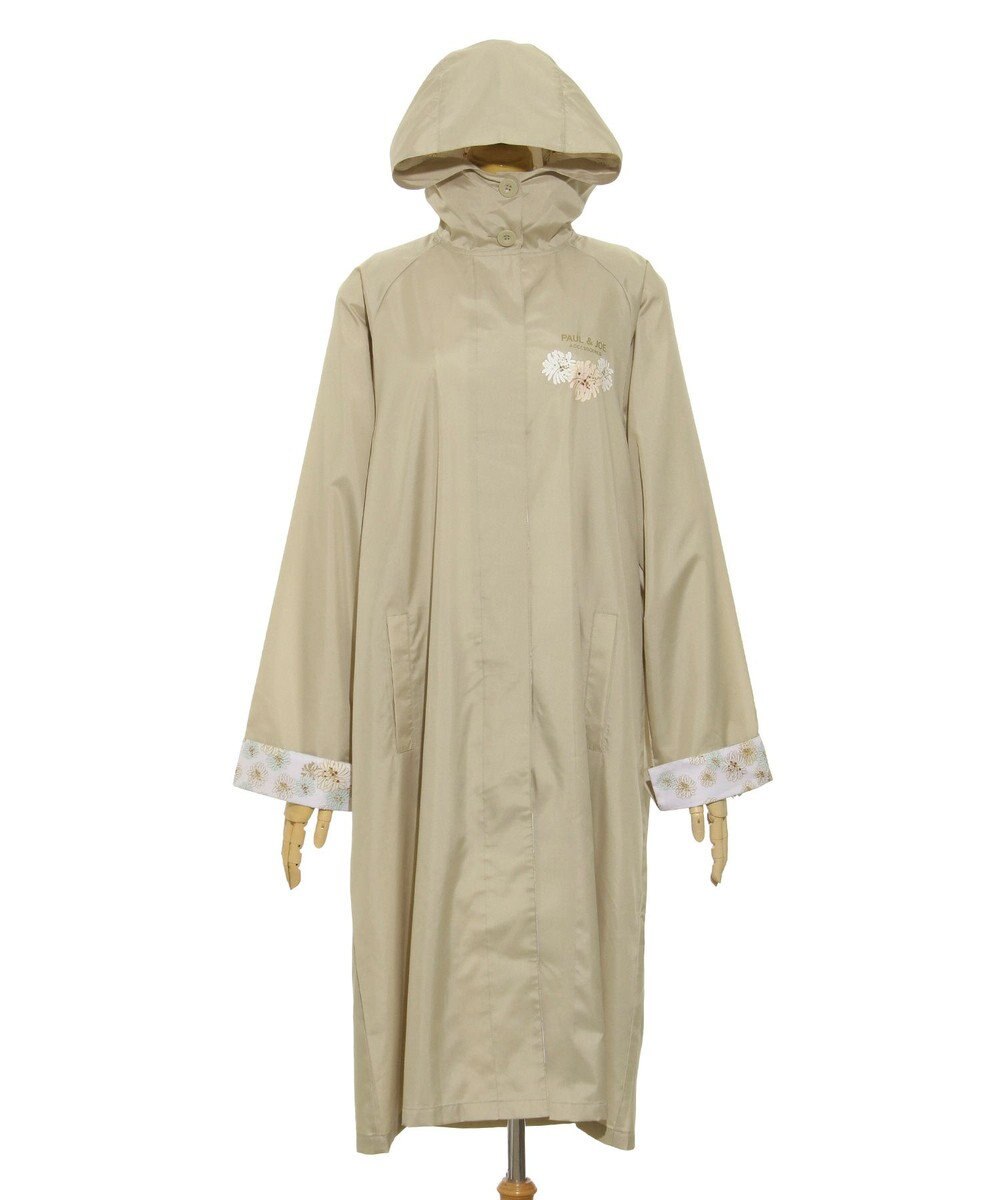 MOONBAT 【バッグ付】ポール & ジョー (PAUL & JOE　ACCESSOIRES) レインコート ポンジークリザンテーム 