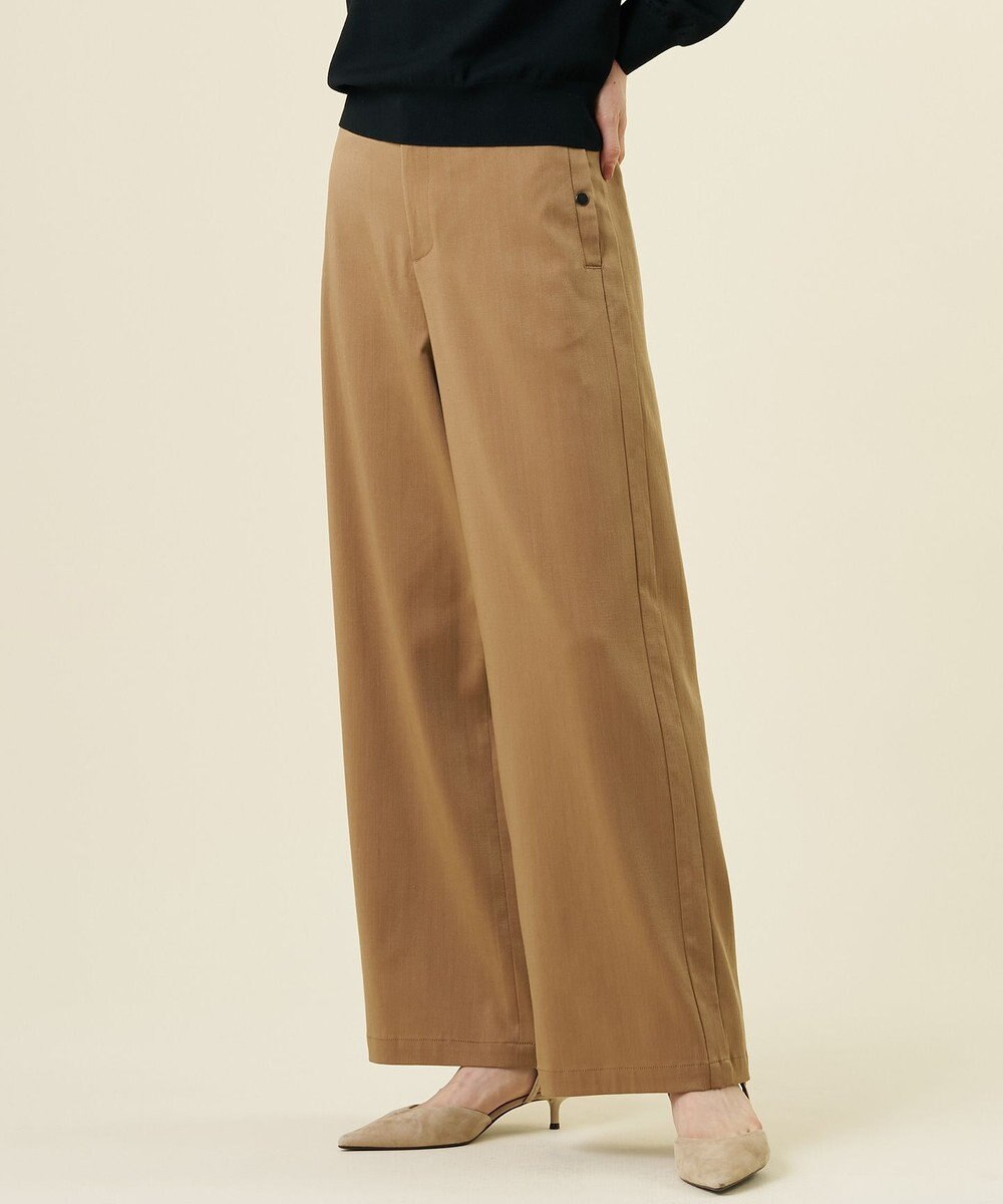 J.PRESS LADIES セルロース デニム ワイドパンツ 