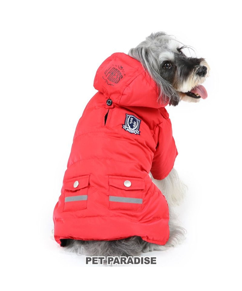 PET PARADISE 犬 服 J.PRESS 綿入り コート 【小型犬】 フライトコート レッド 赤