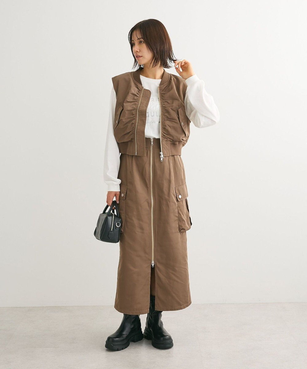 Green Parks ・ＳＵＧＡＲ　ＳＰＯＯＮ　ミリタリーＩラインスカート 